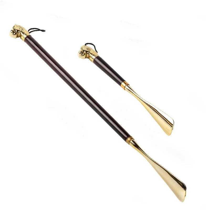 Factory Wholesale Luxury Wear Shoe Helper Lion Head Long Handle Shoe Horn Men Women Shoehorn MegaBDM