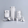 Beard Oil Hair Wax Aluminum Tins 5ml -1000ml Silver Aluminium Jar Food Beard Oil Storage Can 1 oz Aluminium Silver Tins