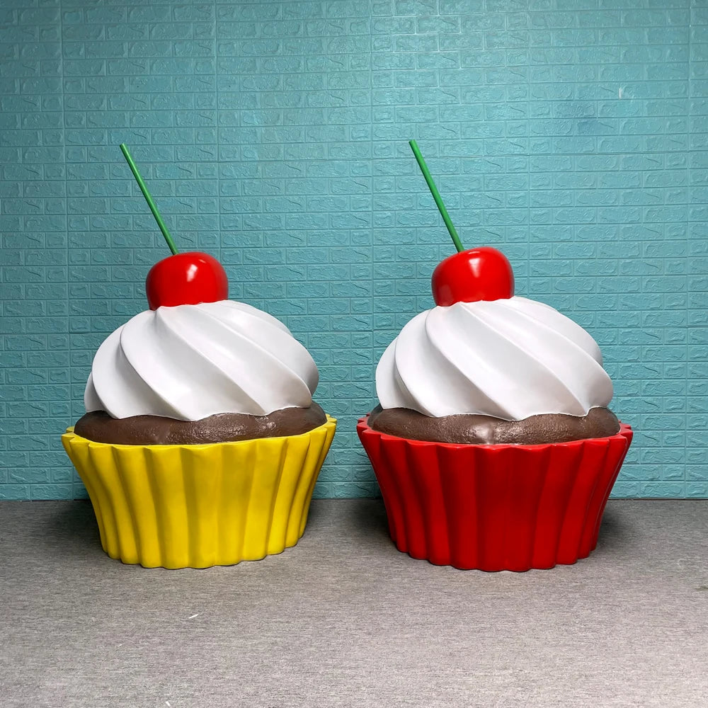 Events Rental Candyland Props Resin Crafts Fiberglass Melting Candy Lollipop Ice Lolly Icecream Sculpture Statue