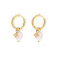 MICCI Stainless steel Jewelry 18k Natural Charm Star Freshwater Pearl Star Drop designer earrings popular brands