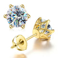 Factory Best Price Quality 925 Silver Fashion Jewelry Screw Back GRA VVS D Color Moissanite Diamond Stud Earrings Women Wedding