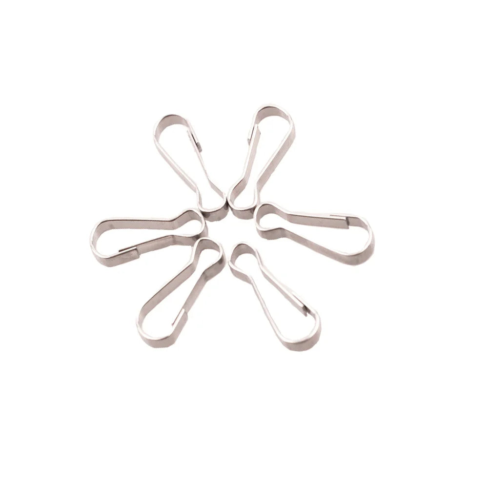 Factory Custom Cheap Silver Hanging Buckles Small Bulk Zinc Metal Iron Spring Hooks Snap Clip for Mining Blank Key Chain Rings