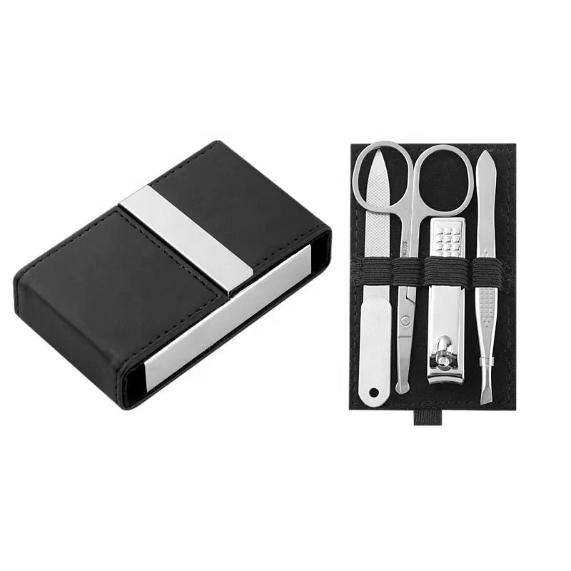 High Quality 4pcs Manicure and Pedicure Set Luxury Portable Travel Nail Care Tools Stainless Steel Nail Clipper Tool Kit
