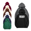 Wholesale Mens French Terry Hoodies Without Drawstring Custom Print Embroidery Logo Cotton Unisex Pullover Hoodie for Men