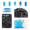 9.5x14.5 Leaves Flowers Nail DIY Image Transfer Template Wholesale Nails Art Stamping Plate