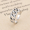FY-JZ432 Retro Style Chain Open Rings for Women Vintage Jewelry Accessories Ring Adjustable