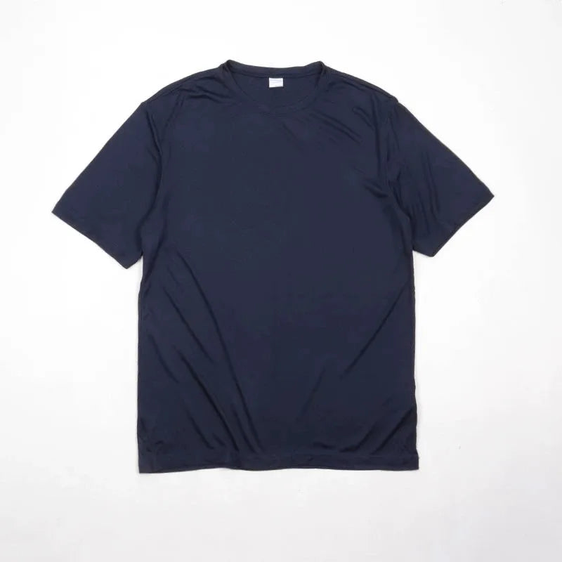 B187 Heavyweight 100% Cotton Unisex O-neck Short Sleeve T-shirts Plus Size Plain Regular Fit Digital Print Logo Casual Jersey