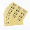 120pcs/lot Thank You with Smile Kraft Sealing Sticker for DIY Gift Decor Baking Packaging Glass Decor Stickers