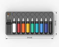 9 Color Water Based Airbrush Paint Set for Face and Body Liquid Makeup Tattoo Spray Paints for Body Painting Supplies