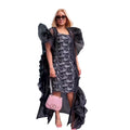 New Design Africa Clothing Bales for Sale South Africa Mesh Gauze African Traditional Dresses Printing Boubou Africain Women