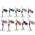 3.5g Popular Pike Trout Bass Artificial Pesca Fishing Lures Peche Composite Sequins Spinner Spoon With Treble Hook