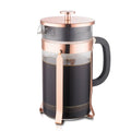 Small Modern Portable Thermal Insulation Personalized Plunger Filters 1 Liter Double Wall Borosilicate Glass Rose Gold Tea