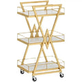 Modern Metal Nail Art Storage Trolley for Beauty Salons & Barber Shops for Hair Tattoo & Cosmetics Application