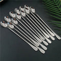 2022 New Arrivals Stainless Steel Flatware Set  Long Handle Stir Spoons Ice Spoon