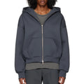 Topshow Sustainable Custom Blank 100% Cotton 400Gsm Men's Zipper Eco Friendly Oversized French Terry 400 Gsm Zip up Hoodie Men