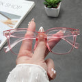 Hot Selling Fancy Transparent Pink Blue Light Filter Glasses Woman Clear Candy Anti Blue Light Eyewear