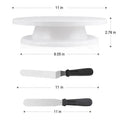 New Product  Cake Turntable Stand SetStainless Steel Cake Turntable Set