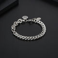 Personalized Men's Jewelry High Quality Hip Hop Style 316L Stainless Steel Cuban Link Chain Bracelet