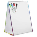 Custom Printing Portable Foldable Dry Erase Magnetic Easel Double-Sided Triangle White Paper Desktop Magnet Fridge Whiteboard