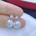 E2308 10-11mm DIY Natural Freshwater Pearl Charm Earrings Mounting Accessory 925 Sterling Silver Gold Plated  Jewelry for Women