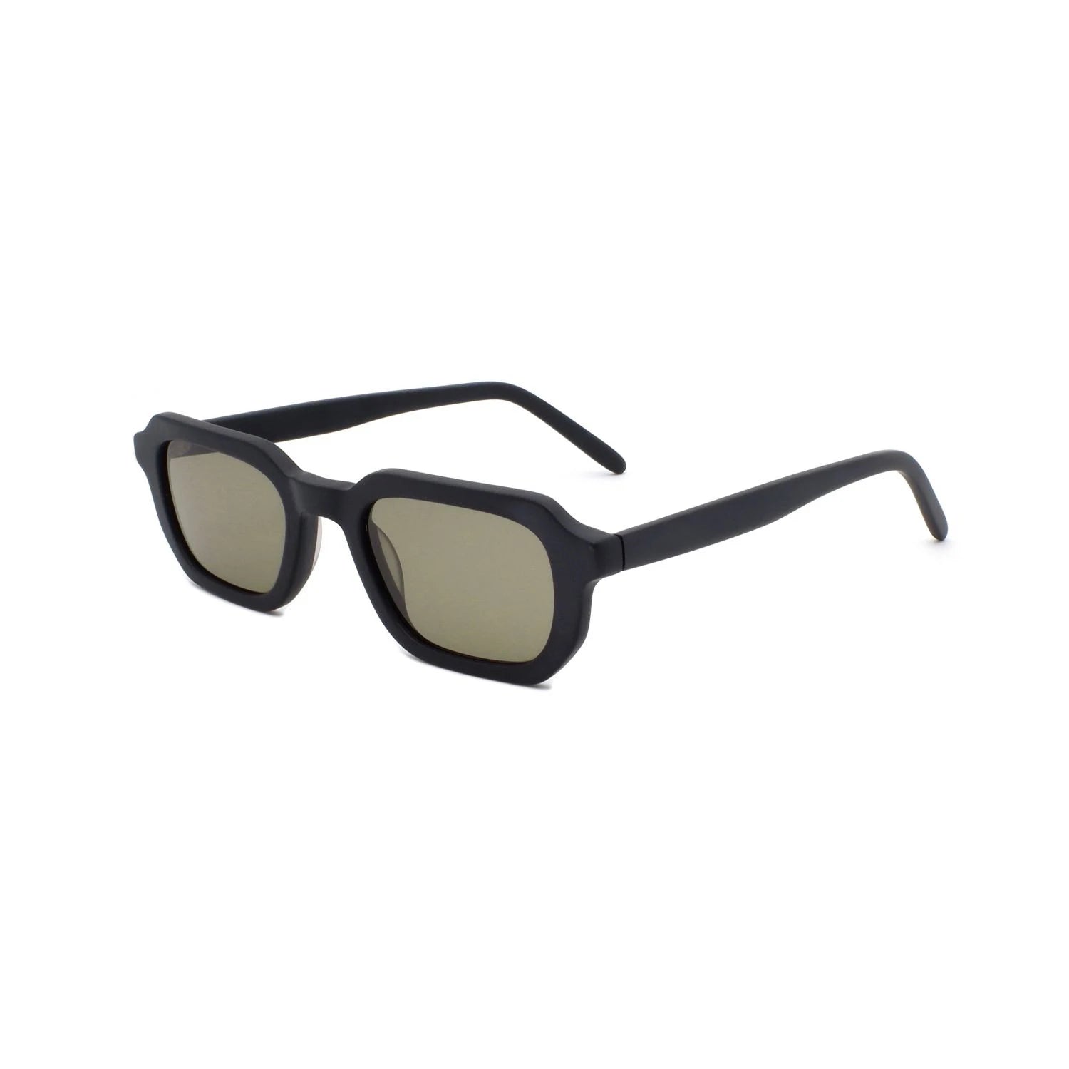 Black Acetate Frame CR39 Lens Women Small Sunglasses Vintage Rectangle Biodegradable Sunglasses Custom