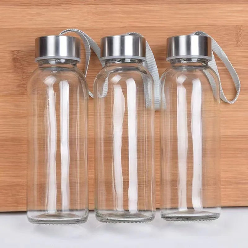 Amazons Top Sale 300ml 420ml 500ml Cheap Price Custom logo Wide Mouth Regular Glass Water Bottle
