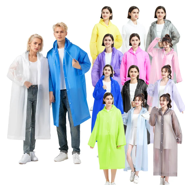 Non-Slip EVA Raincoat for Construction Sites Thickened & Windproof Bulk Order with Sealed Seams