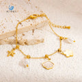 SUMMLY Vintage Wholesale Personalised Marine Style Trendy 18K Gold Plated Stainless Steel Bracelet Bangle Fashion Jewelry