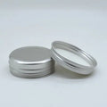 30ml Silver Aluminum Cream Lip Balm Tin Jar with Lid for Cosmetic Aluminium Containers