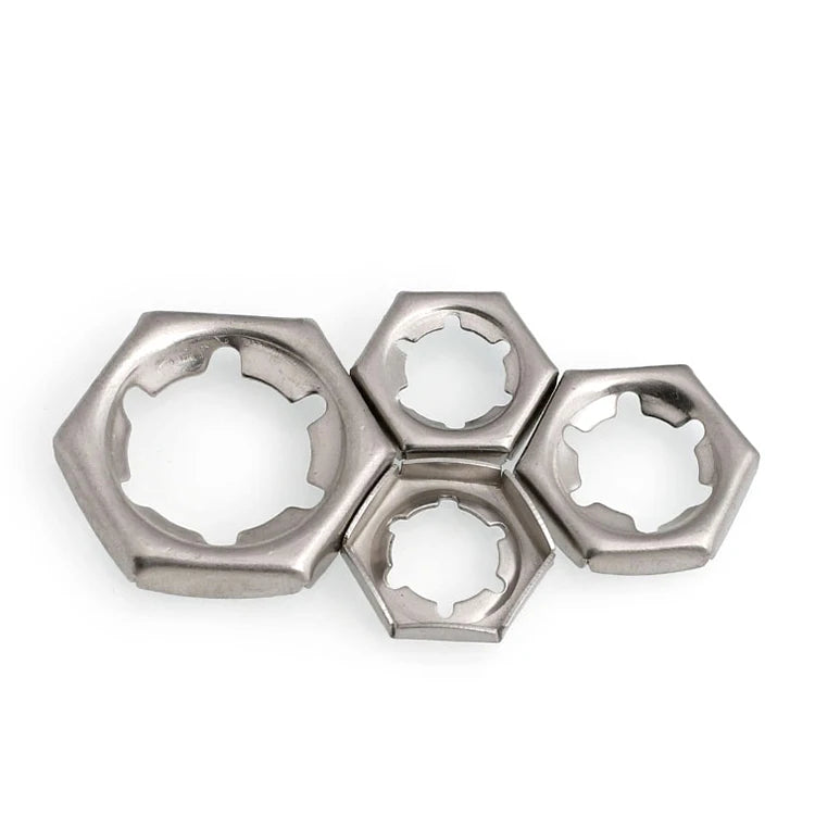 SS304 A2 A4 Stainless Steel Hex Self Lock Counter Nut DIN7967