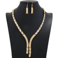 Friends Holiday Gifts Jewelry Metal Punk Earrings Necklace Silver Gold Exaggerated Tassel Jewelry Set Gifts for Women