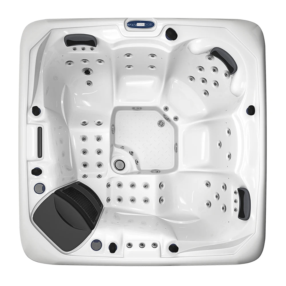 Jacuzi Spas 5 Person Spa 58 Jets Outdoor Hydrotherapy Double Lounger Hot Tub With Hard Cover