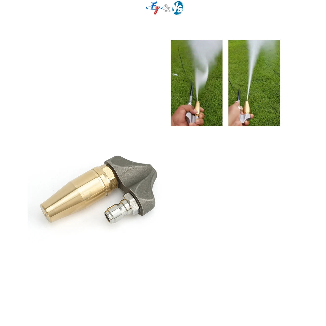 YS Hot Sale High Pressure Sewer Cleaning Jetter Nozzle Sewer Pipeline Dredge Cleaner Kit Turbo Sewer Nozzle for Washer