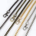 Deepeel RM032 120cm Metal Bag Chains Handbag Accessories Crossbody Bag Chains With Snap Buckles