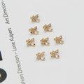 Delicate Kc Gold Plated Mini Firefly Pendant Crystal Zircon Fire Beetle Pendant for Diy Bracelet Necklace Jewelry Accessories