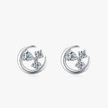 Ailmay Genuine 925 Sterling Silver Charm Irregular Geometric Design Stud Earrings for Women Minimalist Fine Jewelry New Style