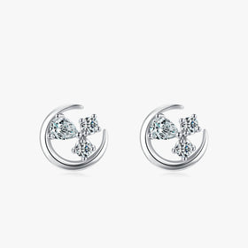 Ailmay Genuine 925 Sterling Silver Charm Irregular Geometric Design Stud Earrings for Women Minimalist Fine Jewelry New Style