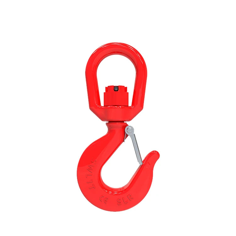 SLR Alloy Steel Self-Locking Chain Swivel Hook with Latch Powder Painted Model SLR-132 for General Industry