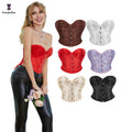 Plus Size S- XXXXXXL Height 23CM  Body Shapewear Top Fashion Short Torso Korset Women 4 Busk Closure Ann Cherry Corset Victory