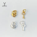 Fashion Lucky Key and Couple Bracelet Necklace Pendant for Jewelry Making 925 Sterling Silver Pendant