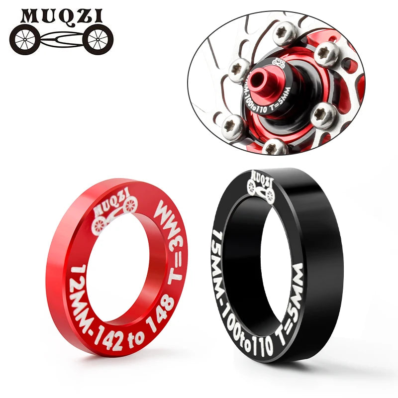 MUQZI Bike Hub Conversion Spacers 3mm 5mm Bicycle Hub Adapter 100 to 110mm 142 to 148mm