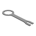 Decagon Open End Wrench 50mm Specific Fork Chrome Finish Carbon Steel for Industrial Use Metric Measurement System