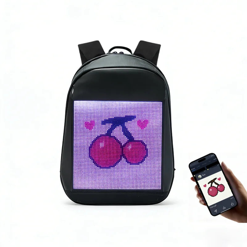 School LED Backpack Luminous Led Dynamic Backpack Portable LED Computer Backpack for Advertising Light Display