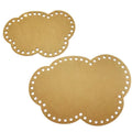 Deepeel RM089 Handbag Accessories DIY Woven Bottom Materials Manual Crocheted Cloud Shape Acrylic Bag Parts