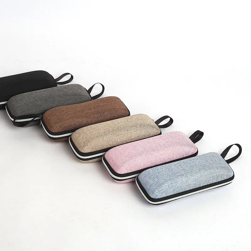 Wholesale Fashion Men Women Colorful Sunglasses Cover Case EVA Glasses Box Zipper Eyeglasses Cases With Lanyard
