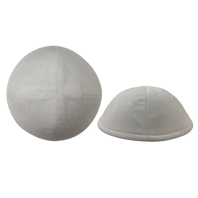 Satin Jacquard Silk Jewish Men's Wig Topper Yarmulka Kippah Custom Logo Embroidery Skullcap Ethnic Party for Cycling Outdoor
