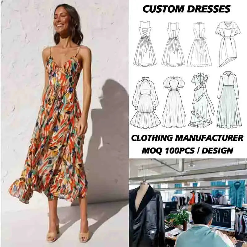 Popular New v Neck Bodycon Elegant Women slip Dress Ladies Casual Summer Flower Bohemia Dresses