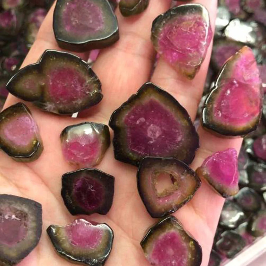 Watermelon Tourmaline Slice Natural Tourlaine Slices
