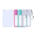 Wholesale DIY Customized Logo Plastic Hand Sanitizer Bottles Sublimation Refillable Perfume Mist Spray Bottle Keychain