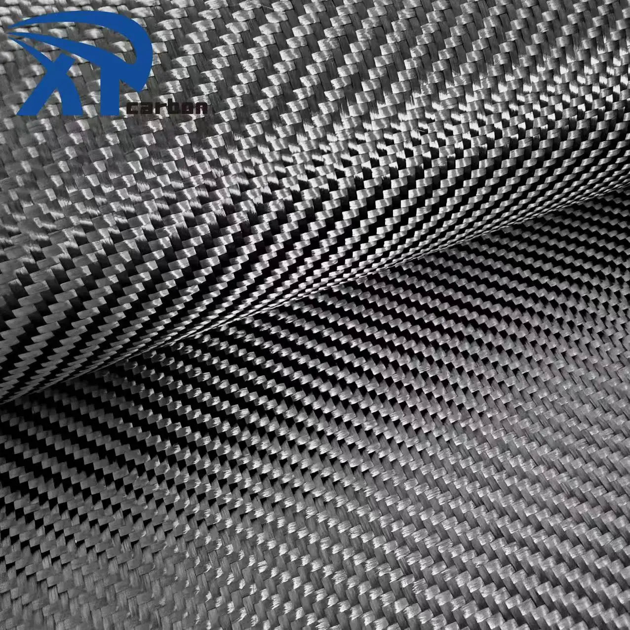Good Sale Black 100% Double Bias Carbon Fiber Fabric 6K 400g Twill Carton Box Woven Roll Import Black Color
